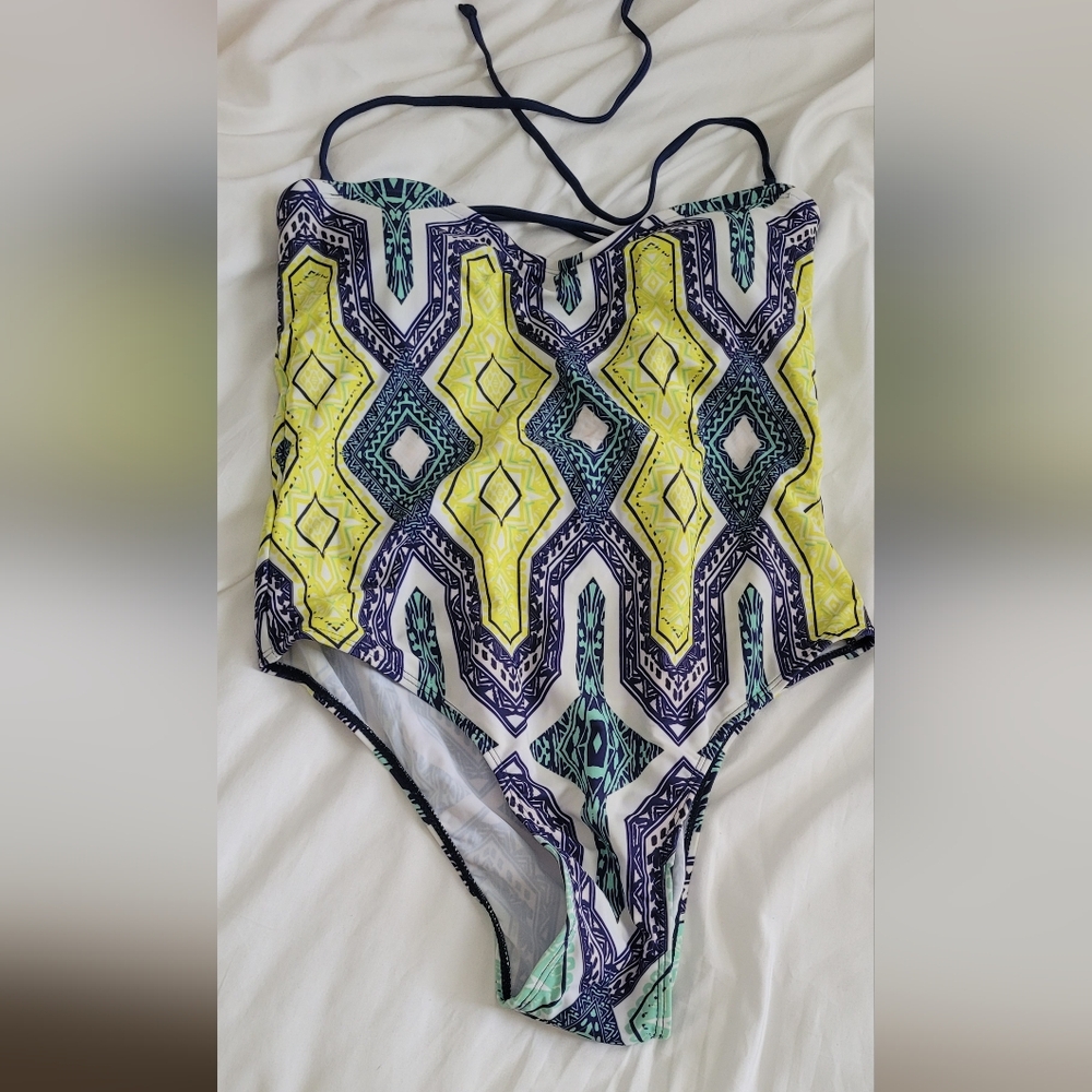 Vibrant Geometric One Piece Swimsuit